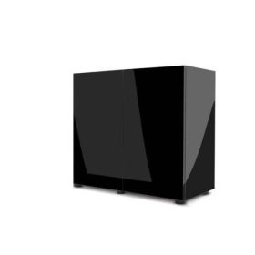   AquaEl Cabinet Glossy Black - szekrény (fényes,fekete) 80x35 (mélység ajtóval) x73
