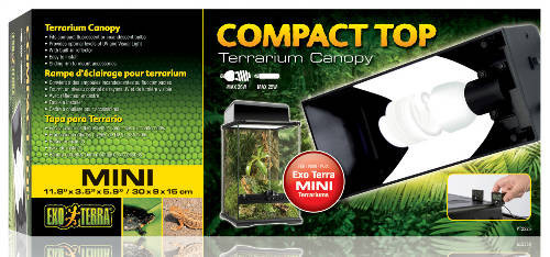 Exo-Terra Mini Compact Top - Mini lámpatest terráriumhoz 30x9x15cm
