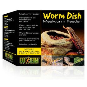   Exo-Terra Worm Dish /meal worm feeder - tál (élgyűrűvel) terráriumi állatok részére (9,5x4,5x12,7cm)