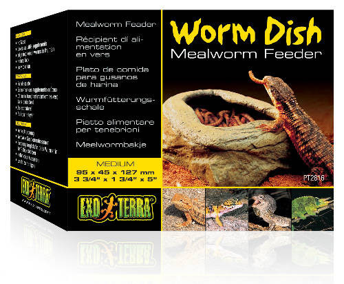 Exo-Terra Worm Dish /meal worm feeder - tál (élgyűrűvel) terráriumi állatok részére (9,5x4,5x12,7cm)