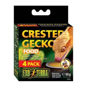   Exo-Terra Crested Gecko - teljesértékű eledel (gyümölcsöt/virágot/nektárt evő) gekkó számára (50g/4db)