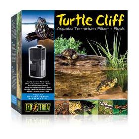   Exo-Terra Cliff Aquatic Terrarium Filter +Rock Medium - Szűrő és pihenőhely teknősterráriumba (M)
