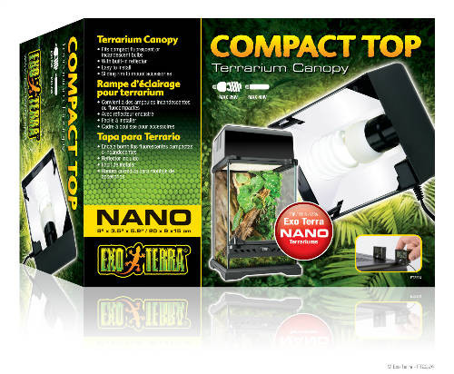 Exo-Terra Nano Compact Top - Nano lámpatest terráriumhoz 20x9x15cm