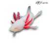 Fehér albinó axolotl, piros szemű (8-15 cm)
