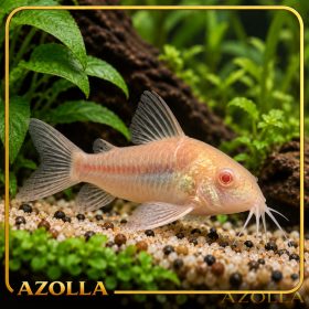   Albínó bronz páncélosharcsa – Corydoras aeneus „Albino”